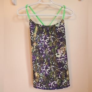 🌟Rare Lululemon Purple & Green Tank 15" pit to pit